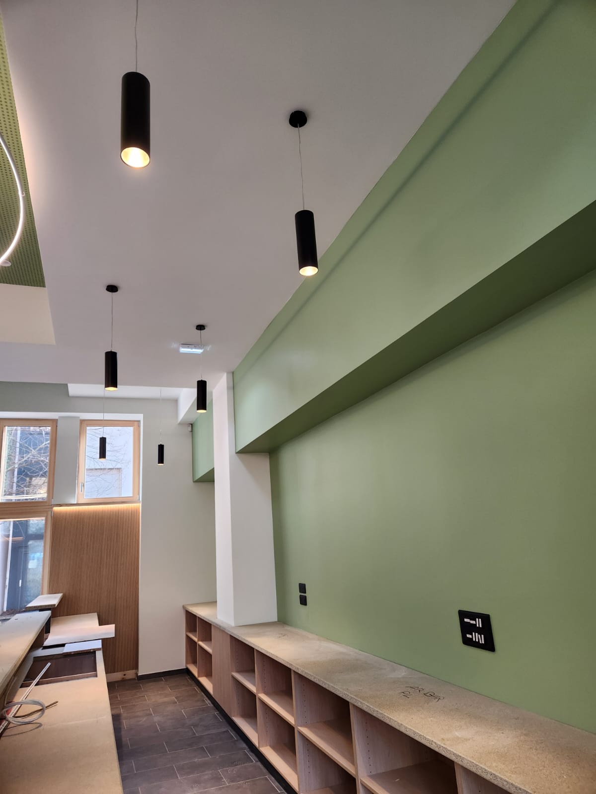 Eclairage LED suspendu tertiaire